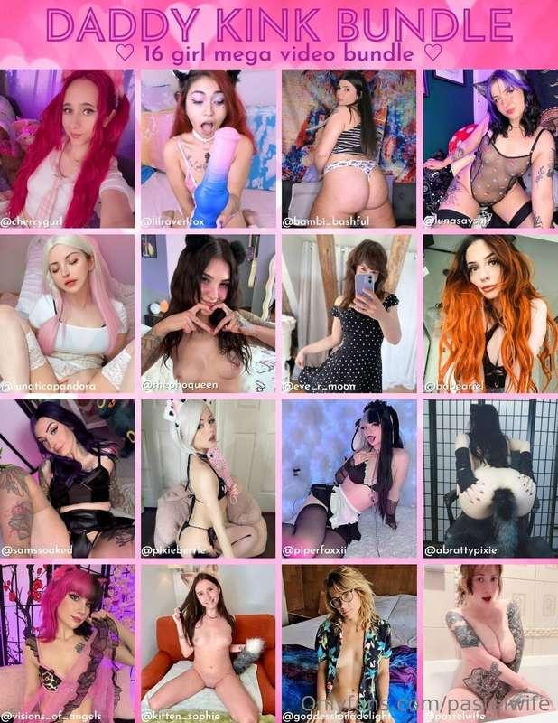 💖 NEW MEGA DADDY BUNDLE 💖16 babes = 16 different FULL LENGTH..