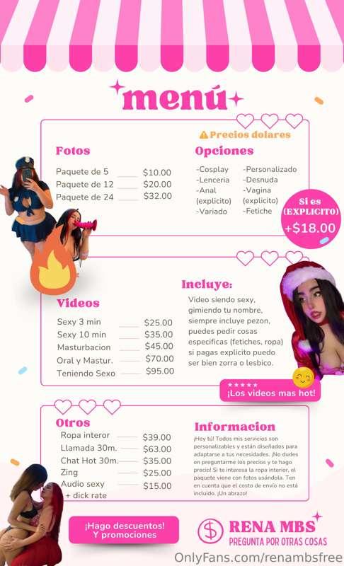 ¡Atención, amores! 🌟 Les traigo mis precios renovados para c..