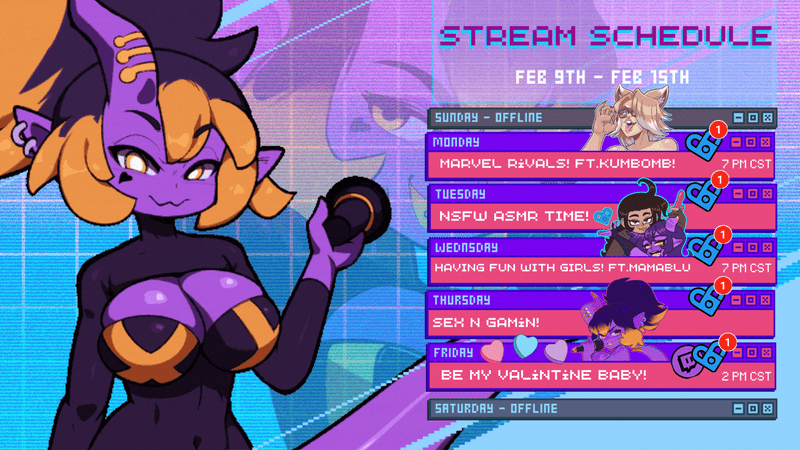 ITS THE WEEK OF LOVE! A WHOLE LOT OF IT! and I cant wait to give it all to you guys! 💜✨ 

💜Here is this weeks schedule!💜 ⤵️
