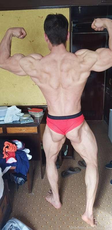 Back double biceps.. after wining my overall category. Im sm..