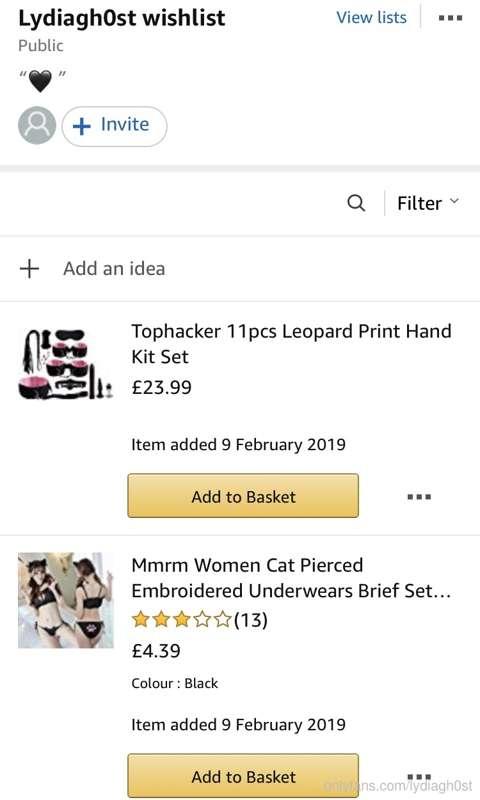 If any of you wanna treat me to anything off my amazon wishl..