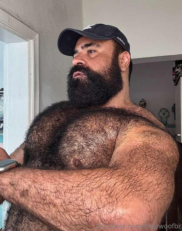 Come talk to your hairy daddy here… slide into my messages a..