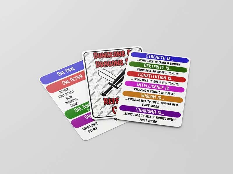 Reference Cards for Beginners!