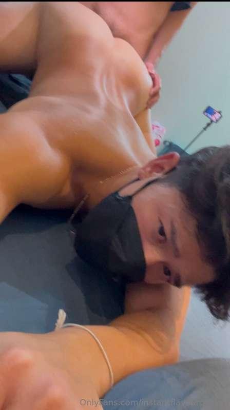 Bottoming 5: asked him to wear a condom but he snuck it off ..