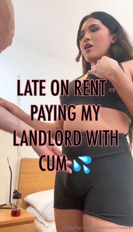 Late On Rent So I Seduced my Landlord and Paid with my Cum 💦..