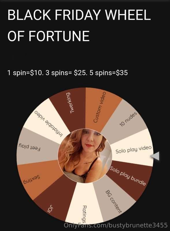 Spin to win! Every spin is a winner. 😘