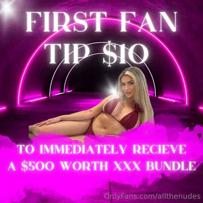 🚨ONLY 1 CAN CLAIM 🚨First fan to TIP $10 gets immediately sen..