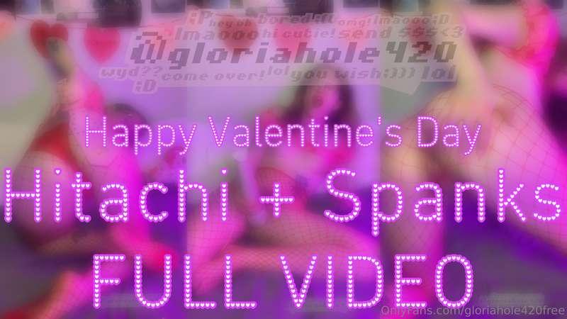 VALENTINE'S SPANKS + HITACHI ORGASM *FULL VIDEO VERSION*

Wi..