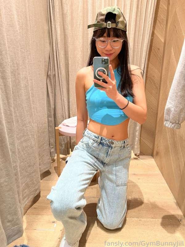 trying on outfits :P 