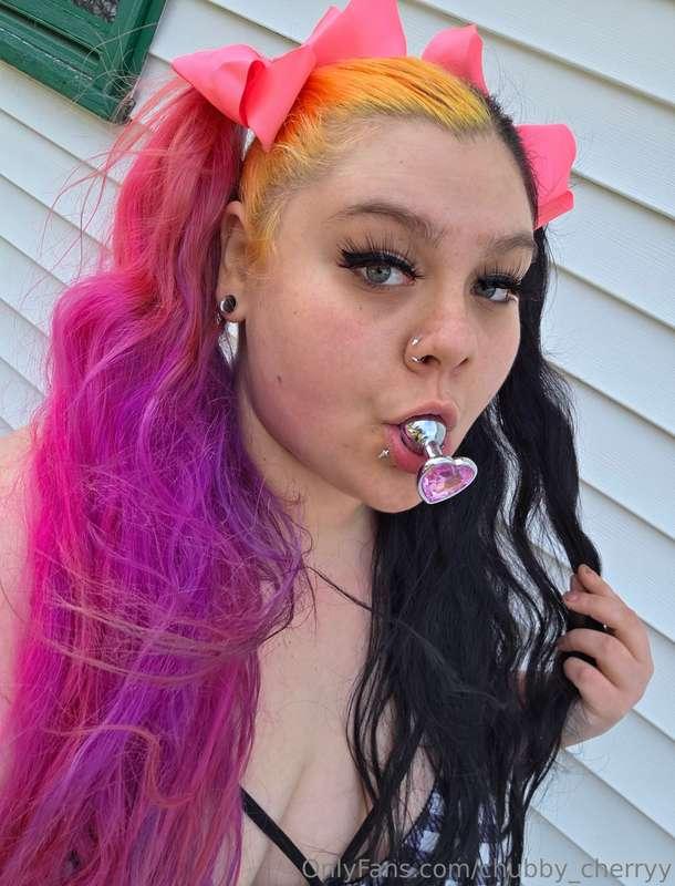 Tasting myself 👅
