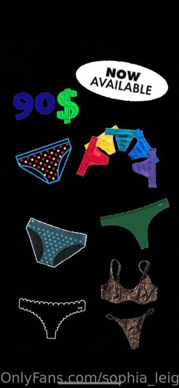 👙 NOW AVAILABLE 👙  
$60 Thong/Knickers of your choice with a..