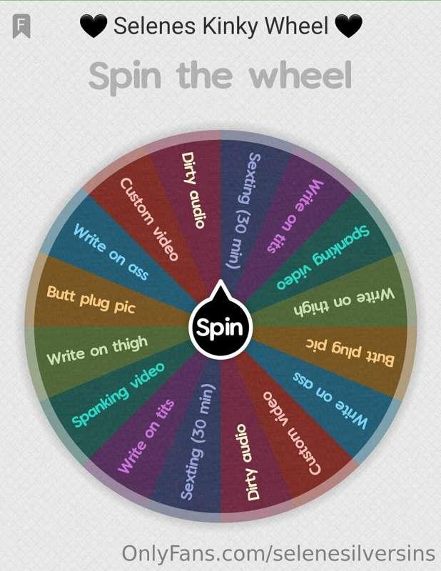 🖤 NEW Kinky Wheel for my more sinful subscribers 🖤 
1 spin -..