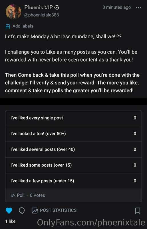 We’re knocking the mundane out of Monday over on my vip page..