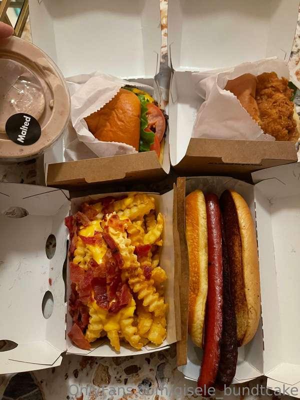 Swipe to see me eat all of this, little by little, and the a..