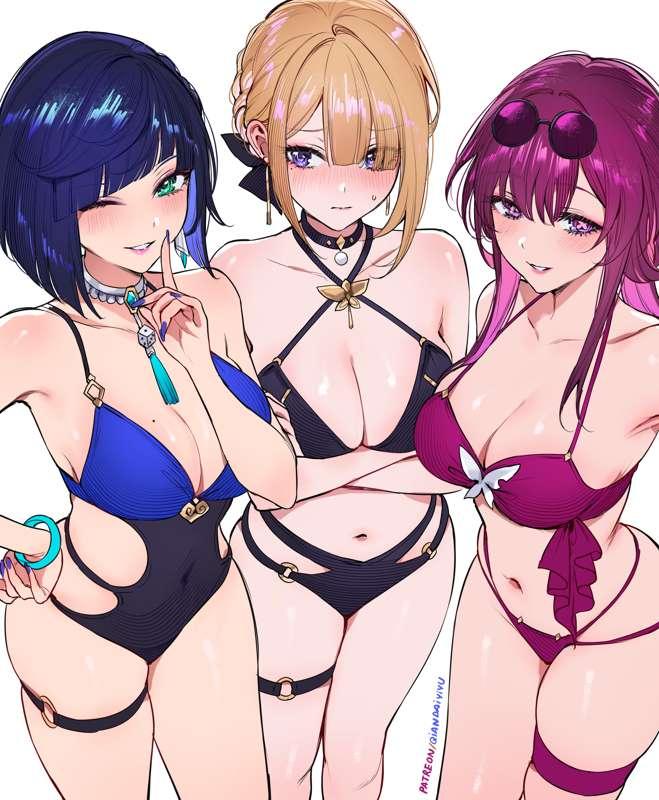 Mommies in swimsuits (R18ver/PSD)