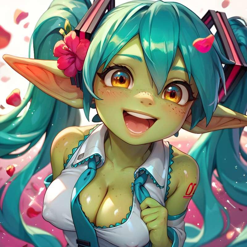 Goblin Hatsune Miku SFW