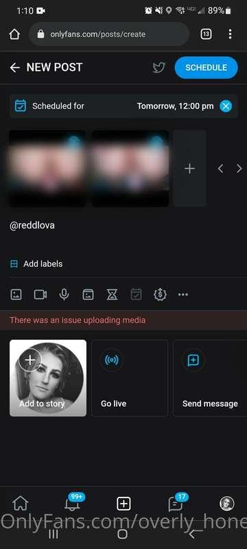 I've been trying to post content I made with another creator..
