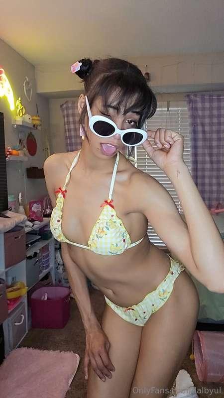 New lemon bikini 👙 ✨️ 💛❤️[16 photos]Catch me on:🕓 Tiktok: By..