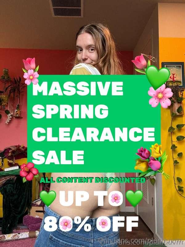 🪻🌼🌻🌸 MASSIVE SPRING SALE 🌸🌻🌼🪻Spring is almost officially her..