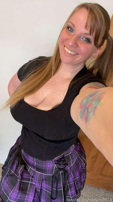 Just a little fun from today 💜💜💜 

#fyp #curvy #thick #plaid #pigtails #pawg #ass #booty #school #tits #naturedani