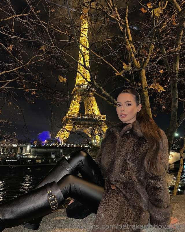 In Paris, I wore leather pants the entire time—freezing cold..