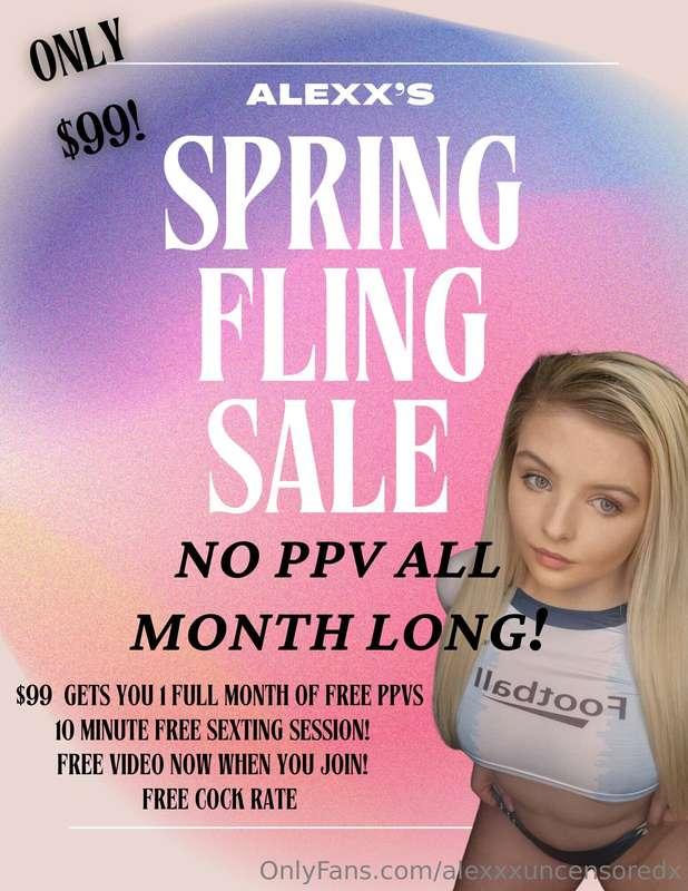 🌸 ALEXX’S NO-PPV SPRING FLING SALE 🌸 All Access. No Paywalls..