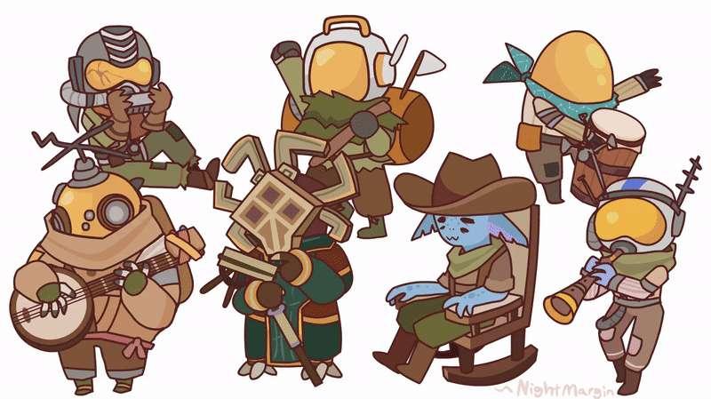 outer wilds animation WIPs