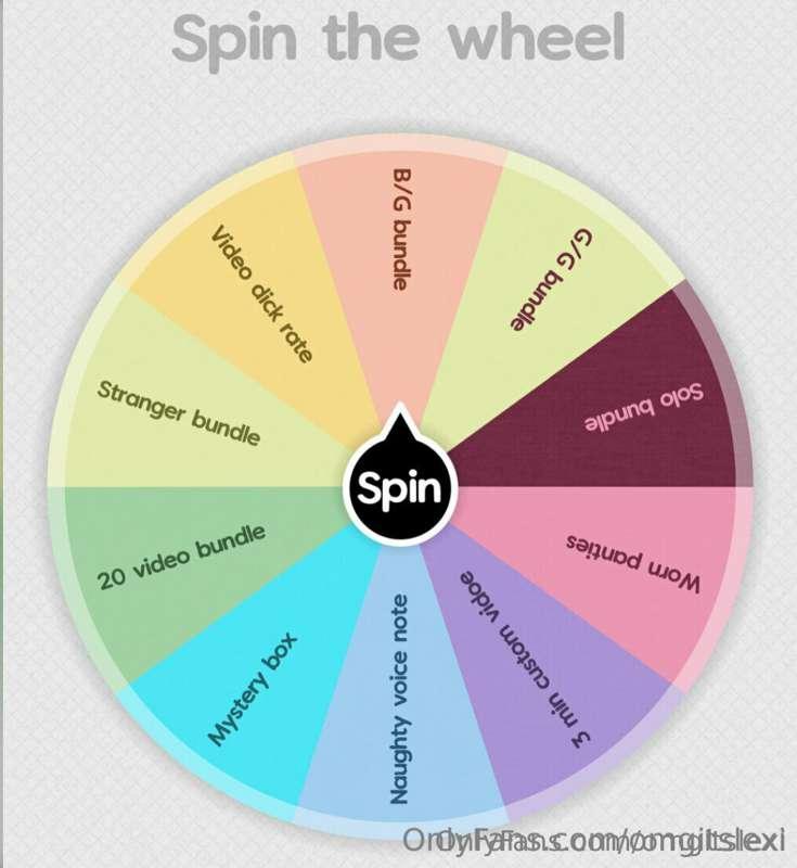 🎡  **SPIN the WHEEL GAME! is BACK!!**  🎡
🎟️ $20 = 1 spin
🎟️🎟..