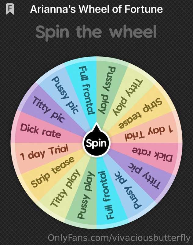 Wanna play a game? Tip below and I’ll send you your spin and..