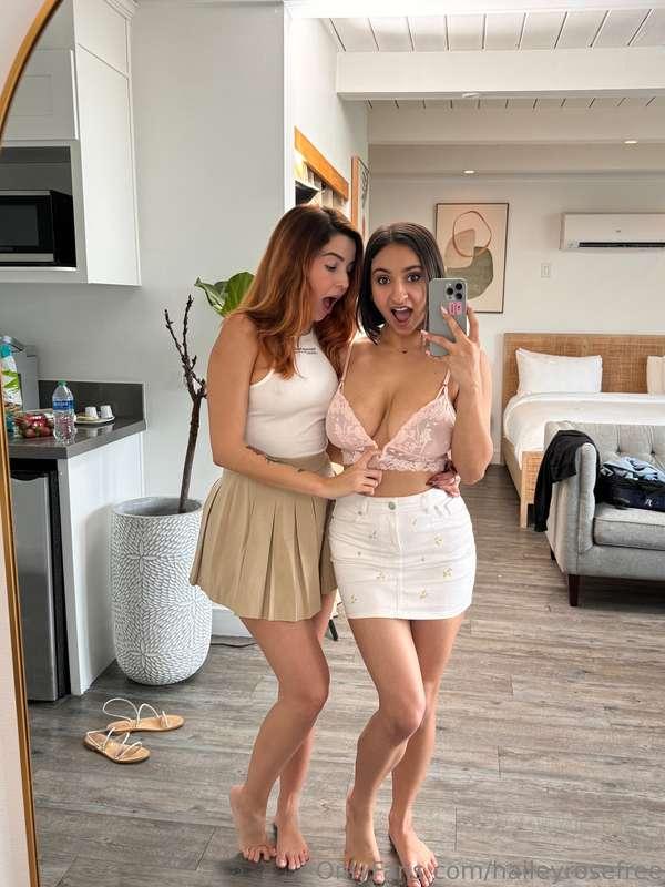I shot some girl-girl scenes with @agathavegaa recently ◡̈ w..