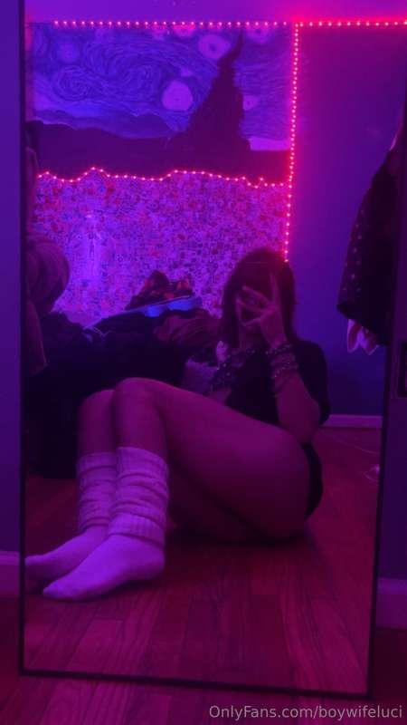 i got a new mirror and i’m installing some cool lights next ..