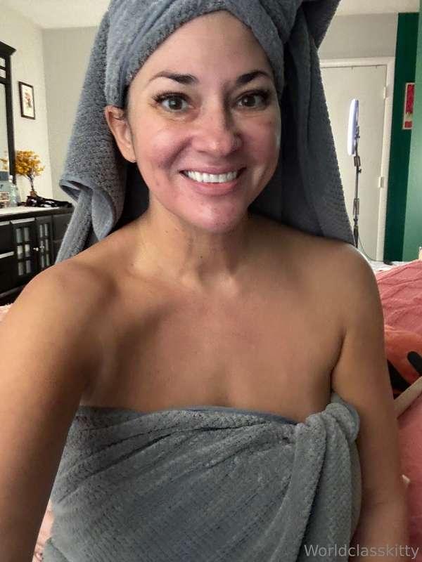 Fresh out of the shower and feeling… refreshingly dangerous!..