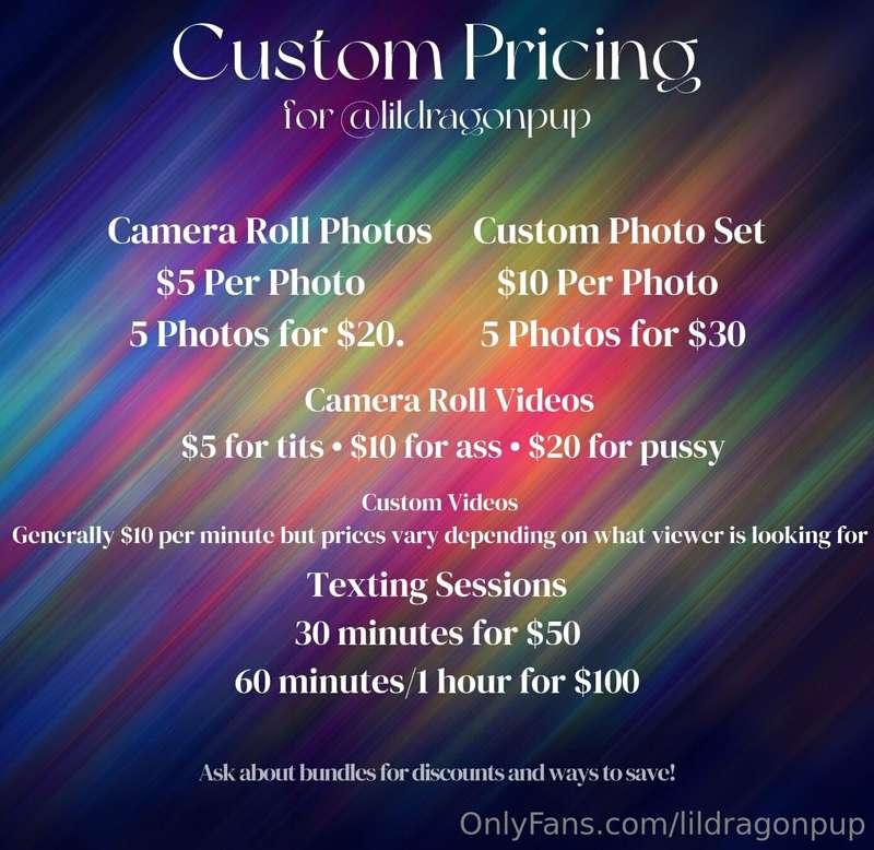 Hi loves! If you're interested in custom content or even jus..