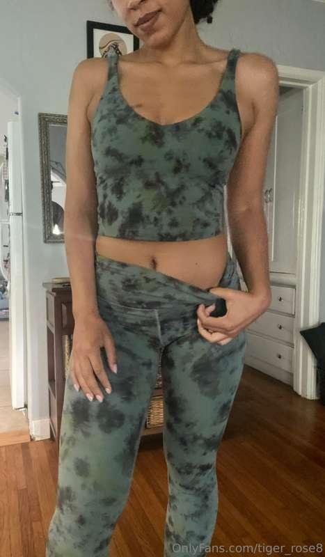 like my little yoga outfit or should I take it off?