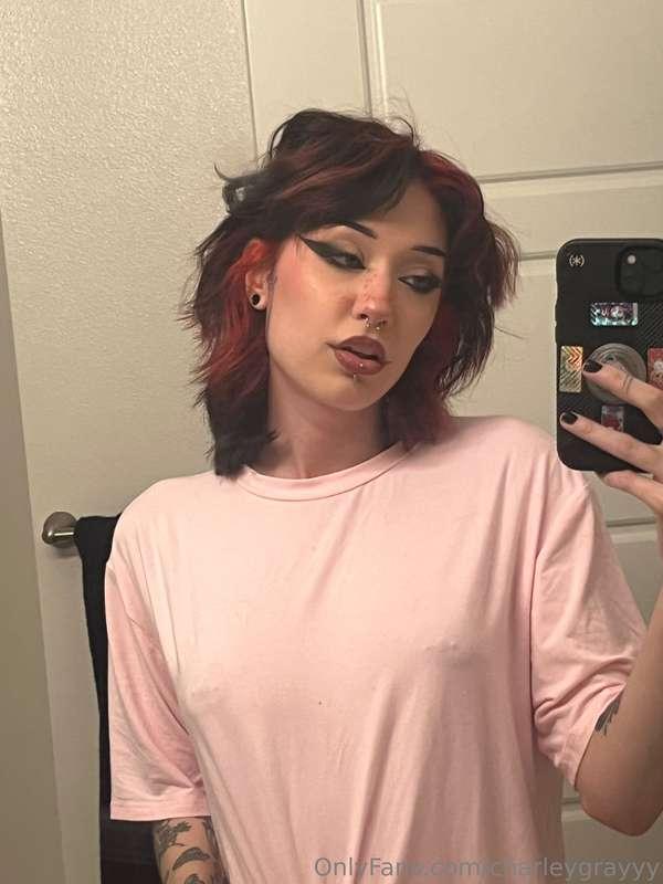 bought this shirt & then noticed something peaking thru…