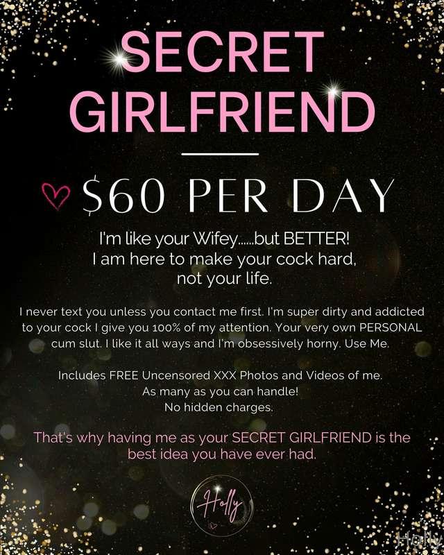 Do you want me to be your GF? 💗Just for one day ….. 