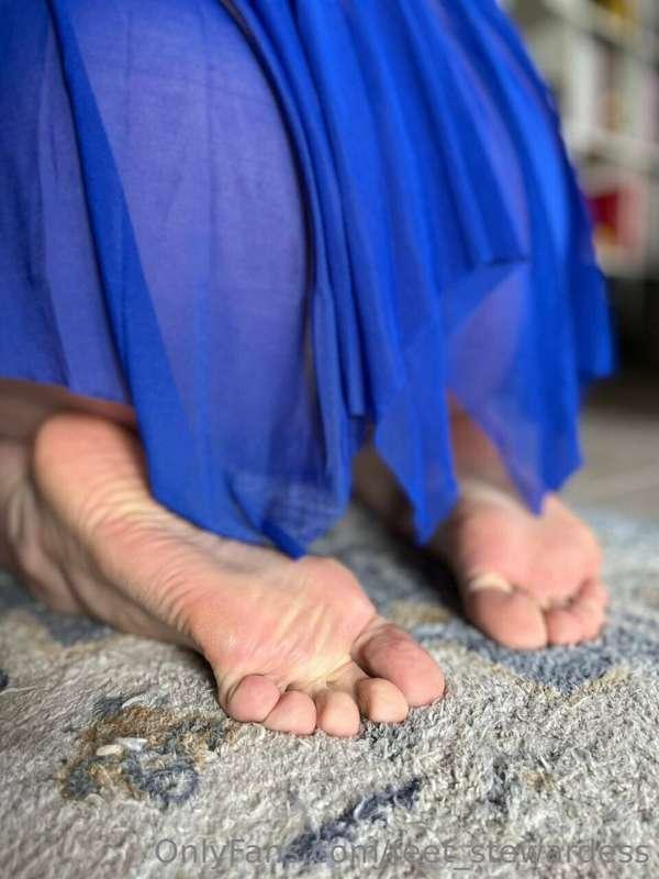 Sheer & Blue... 🦋 Stewardess Soles can be the softest!