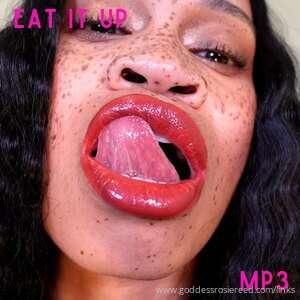 "Eat It Up (MP3)" (description) Eat it up. Slurp up that cum..