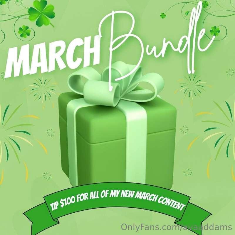 MARCH CUM BUNDLE 🍀 Tip $100 and unlock 7 new vids from the m..