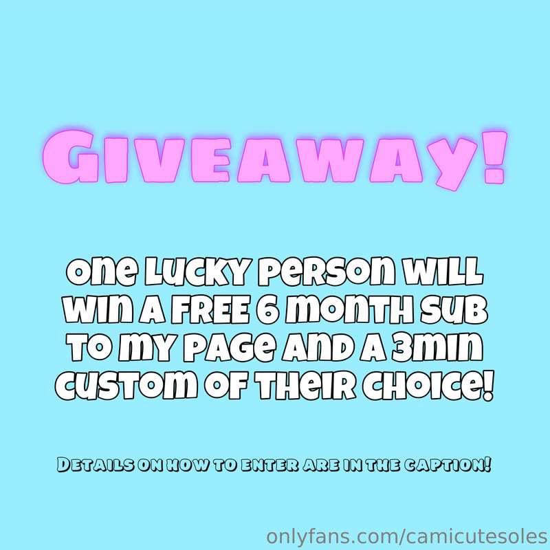 ✨ GIVEAWAY ✨I’m giving away a FREE 6MONTH SUB to my page and..
