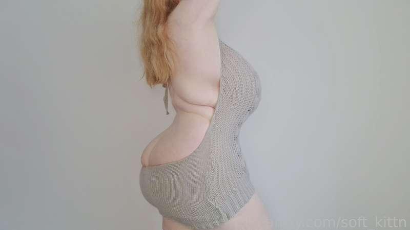 I hope you don't mind how tight my softness makes this sweater... 