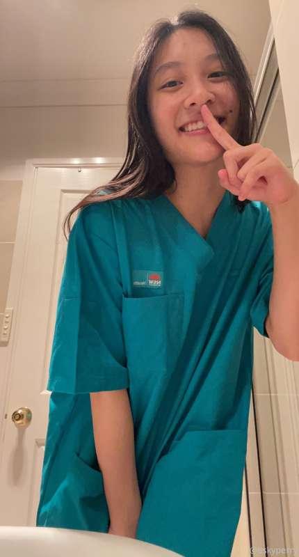 Dr Perry at your service! 

Also scrubs are soooo comfy. I l..