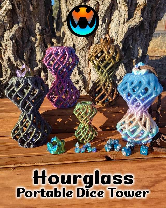 Hourglass Portable Dice Tower and Storage!