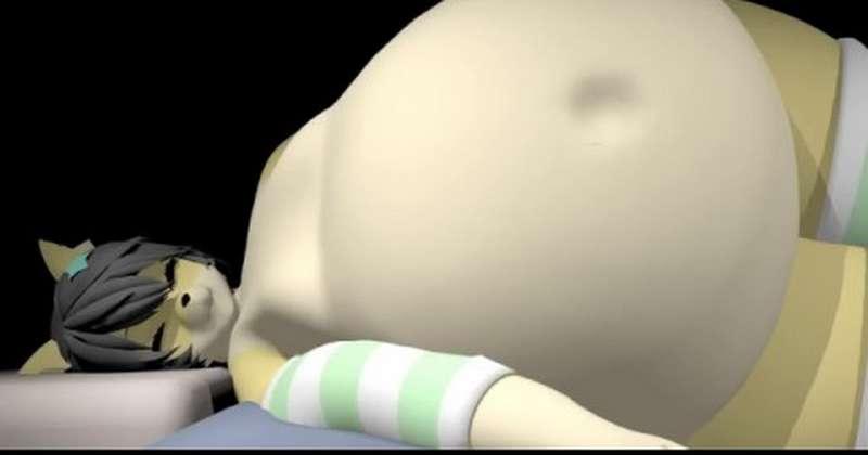 3D Sleeping Belly Inflation [HIGH QUALITY]