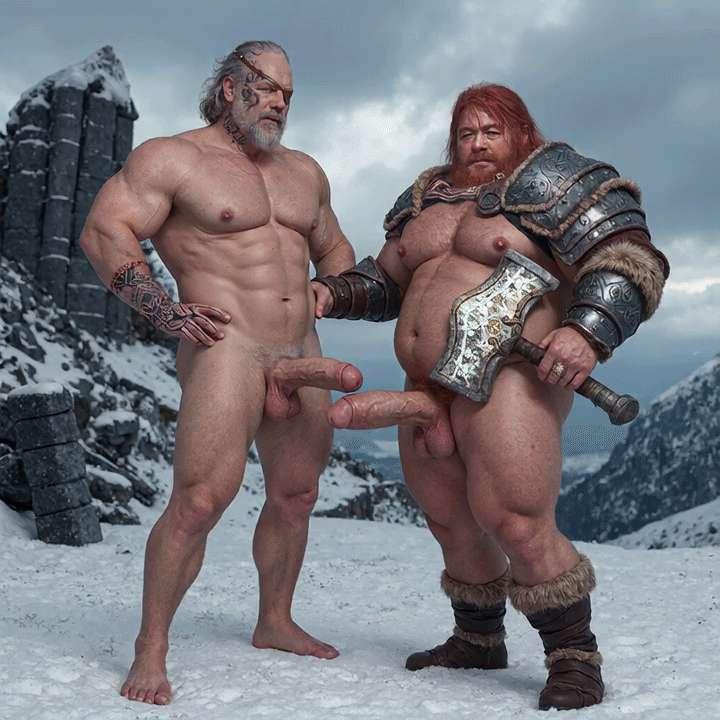Odin Thor kiss