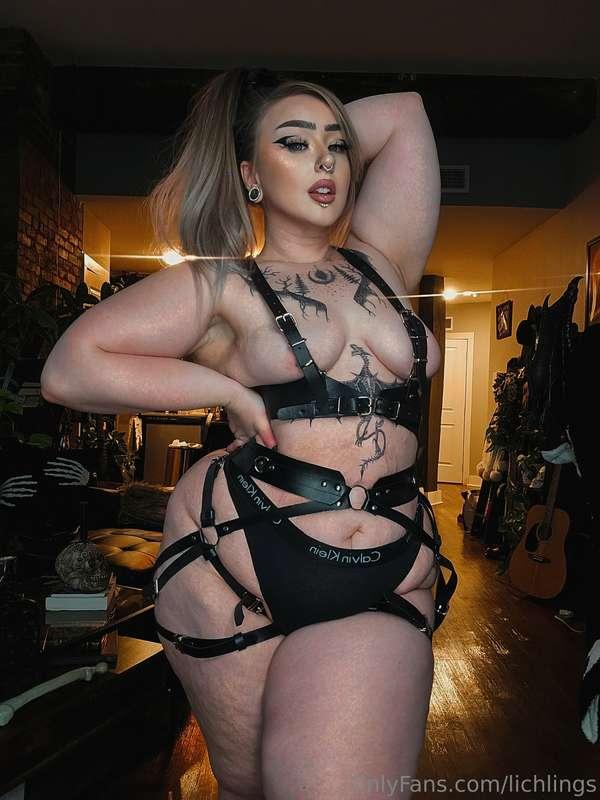 Trying on this harness for a concert in a few weeks and I th..