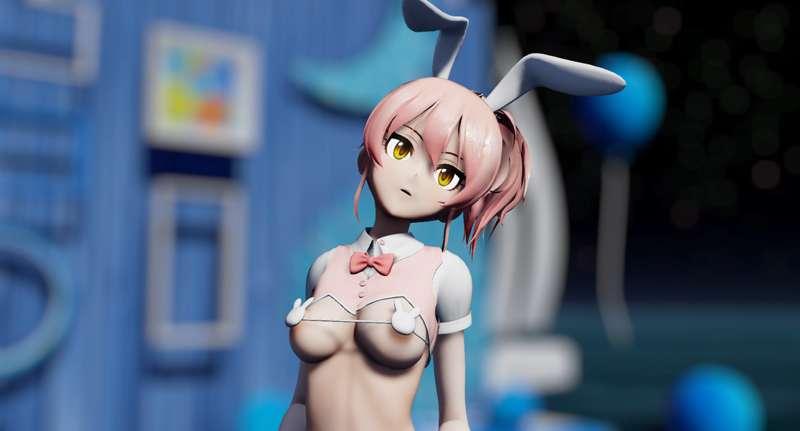 2K & FullHD【MMD R-18】 Good night Kiss - Mika