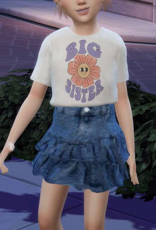 Kids Skirt & Tshirt wip