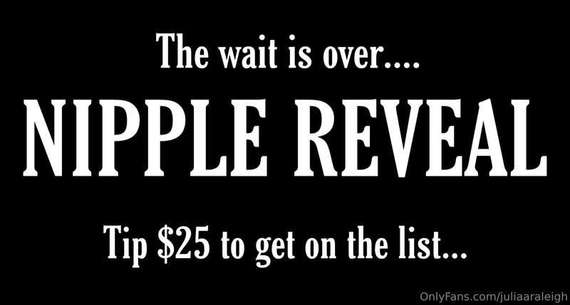 🚨NIPPLE REVEAL 🚨 The wait is over… 😈 you’ve been wanting it ..