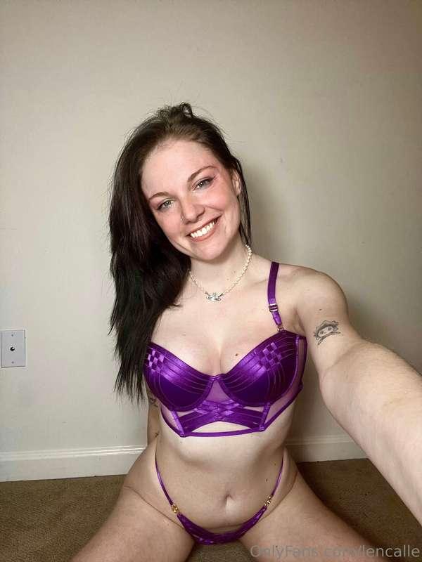 I hope you like purple! This bra worked wonders on my boobs!..